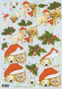 Anne Design knipvel kerstmis dieren 2572 (Locatie: 1415)
