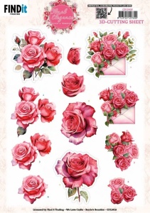Berries Beauties knipvel Floral Elegance Roses CD12418 (Locatie: 5735)