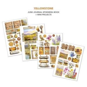 Ciao Bella Junk Journal A4 Yellowstone Ephemera Book CBB022 (Locatie: 4717) - Img 4