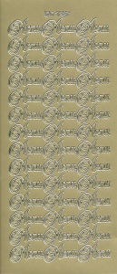 Doodey stickervel goud menu DD1227 (Locatie: f024) - Img 2