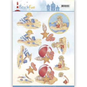 Jeanine's Art knipvel strand kinderen CD11067 (Locatie: 5543)