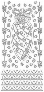 JeJe Stickervel kerst zilver 1032 (Locatie: PP134 )