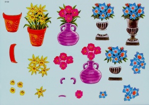 Knipvel bloemen 01-03 (Locatie: 704)