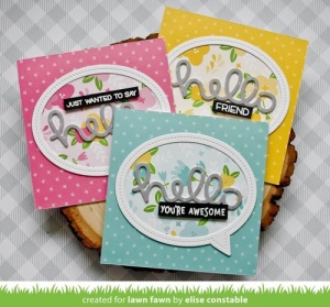 Lawn Fawn snijmal Stitched Speech Bubble Frames LF1991 (Locatie: j450) - Img 2