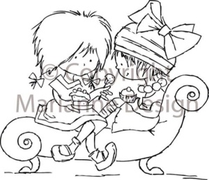 Marianne design Clear stamp Daisy's birthday DDS3308 (Locatie: U357 )