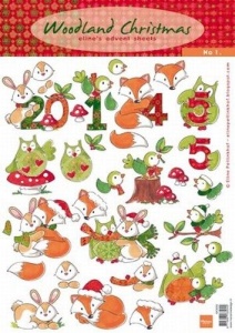 Marianne Design Woodland christmas AK0059 (Locatie: 2728)