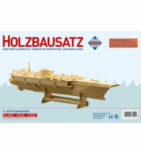 Pebaro houten bouwset vliegdekschip PB0872
