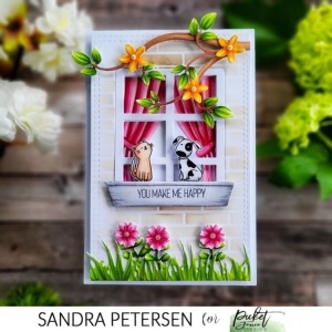 Picket Fence Studios Snijmal Pretty Flower Box and Window PFSD-331 (Locatie: m026) - Img 2