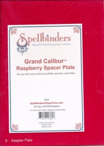 Spellbinders Calibur Raspberry Spacer Plate GC-003 (Locatie: 1RN4 ) - Img 2