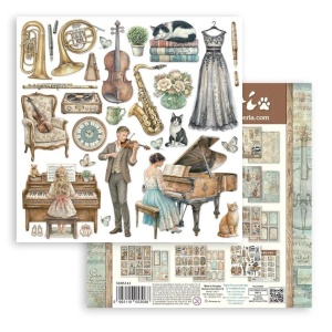 Stamperia Paperpack, 20x20cm, Symphony SBBS144 - Img 9