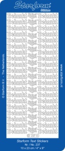 Starform sticker bedankt goud 237 (Locatie: A281)