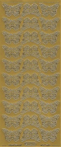 Starform sticker butterfly gold 822 (Locatie: K061) - Img 2