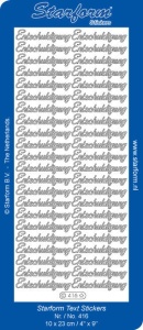 Starform sticker goud "Entschuldigung" 416 (Locatie: F148 )