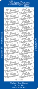 Starform sticker goud Frohe Weihnachten 468 (Locatie: G345)