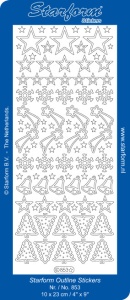 Starform sticker goud kerst 853 (Locatie: E245)
