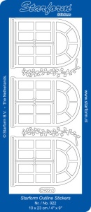 Starform sticker goud kerst 922 (Locatie: K245)