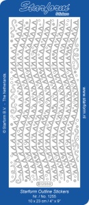Starform sticker goud randje 1255 (Locatie: A258)