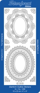 Starform sticker ornamenten goud 1288 (Locatie: i468)