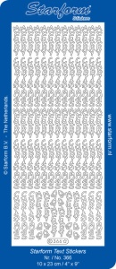 Starform sticker zilver 366 (Locatie: N168)