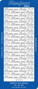 Starform sticker zilver geboorte 209 (Locatie: Q156)