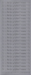 Starform sticker zilver Herzlichen Glückwunsch 432 (Locatie: k083) - Img 2