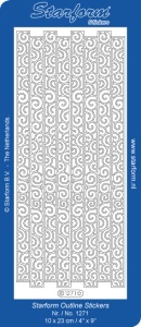 Starform sticker zilver randje 1271 (Locatie: L207)