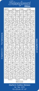 Starform sticker zilver randje 1272 (Locatie: L209)