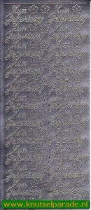 Starform sticker zilver Zum Geburtstag 401 (Locatie: F146) - Img 2