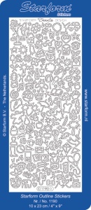 Starform stickervel allerlei zilver 1190 (Locatie: G155) - Img 1