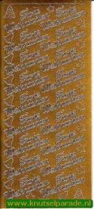 Starform stickervel goud Frohe Weihnachten 450 (Locatie: T004) - Img 2