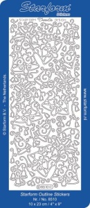 Starform stickervel kerst goud 8510 (Locatie: H203 )