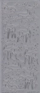Starform Stickervel kerst zilver 8528 (Locatie: BB131) - Img 2