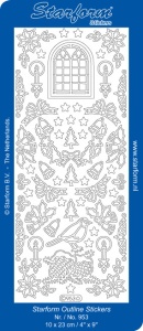 Starform Stickervel kerst zilver 953 (Locatie: BB137)