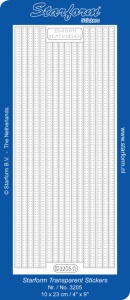 Starform stickervel transparant zilver randje 3205 (Locatie: u077) - Img 1