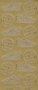 Starform stickervel voetbal goud 117 (Locatie: B021) - Img 2