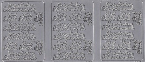 Sticker zilver herzlichen glückwunsch 9607 (Locatie: ZZ125)