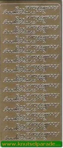Stickervel goud Bon Anniversaire nr. 4601 (Locatie: E192 )