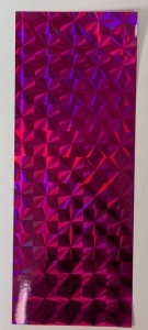 Stickervel holografisch donker roze (Locatie: b333)