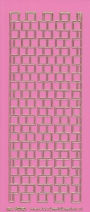 Stickervel roze/goud nr. 3020 (Locatie: K148)