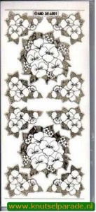 Stickervel transparant goud MD356501 (Locatie: K218)