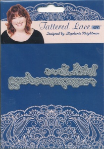 Tattered Lace snij- en embosmallen teksten With Love & Congratulations ACD087