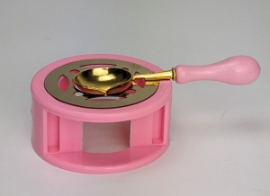Waxzegel brander met lepel