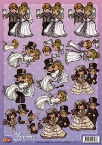 Yvonne Creations knipvel huwelijk CD10096 (Locatie: 0621)