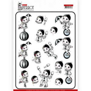 Yvonne Creations knipvel pierrot CD11468 (Locatie: 2531)