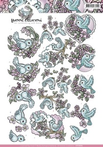 Yvonne Creations knipvel vogels CD10896 (Locatie: 2580)