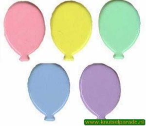 Brad ballonnen pastel 25 stuks 20811/004 (Locatie: K2)