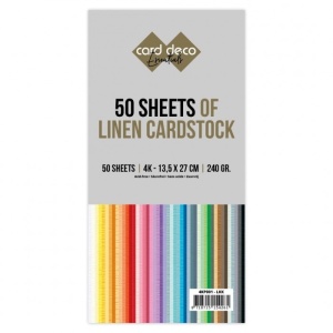 Card Deco linnen karton 13,5x27cm, 50 vel, 4KP001-LKK