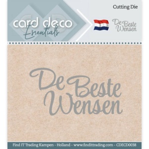Card Deco snijmal De Beste Wensen CDECD0120 (Locatie: k155)