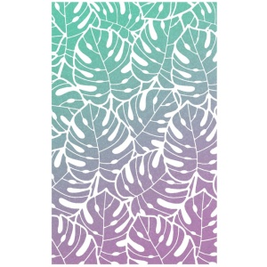 Ciao Bella Texture Stencil, 12.5cm x 20cm, Tropical Leaves, MS071 (Locatie: 1138) - Img 2