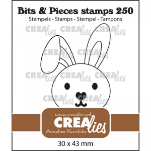 Crealies Clear Stamp Konijn CLBP250 (Locatie: i258)
